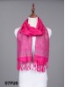 Paisley & Dot Print Scarf W/ Tassel